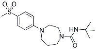 4-(4-METHANESULFONYL-PHENYL)-[1,4]DIAZEPANE-1-CARBOXYLIC ACID TERT-BUTYLAMIDE Struktur