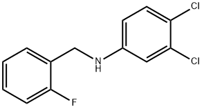 3,4-DICHLORO-N-(2-FLUOROBENZYL)ANILINE Struktur