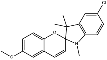 SPIRO-2-((6-METHOXY)CHROMENYL)-2'-((1',3',3'-TRIMETHYL)-5'-CHLORO)INDOLINE Struktur