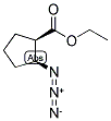 (1R,2S)-CIS-2-AZIDOCYCLO-PENTANE CARBOXYLIC ACID ETHYL ESTER Struktur