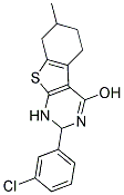 2-(3-CHLOROPHENYL)-7-METHYL-1,2,5,6,7,8-HEXAHYDRO[1]BENZOTHIENO[2,3-D]PYRIMIDIN-4-OL Struktur