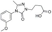 4-[4-(3-METHOXYPHENYL)-3-METHYL-5-OXO-4,5-DIHYDRO-1H-1,2,4-TRIAZOL-1-YL]BUTANOIC ACID Struktur