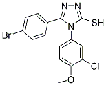 5-(4-BROMO-PHENYL)-4-(3-CHLORO-4-METHOXY-PHENYL)-4H-[1,2,4]TRIAZOLE-3-THIOL Struktur