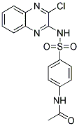 N-(4-[[(3-CHLOROQUINOXALIN-2-YL)AMINO]SULFONYL]PHENYL)ACETAMIDE Struktur