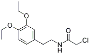 2-CHLORO-N-[2-(3,4-DIETHOXY-PHENYL)-ETHYL]-ACETAMIDE Struktur