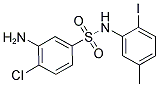 3-AMINO-4-CHLORO-N-(2-IODO-5-METHYL-PHENYL)-BENZENESULFONAMIDE Struktur