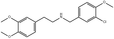 N-(3-CHLORO-4-METHOXYBENZYL)-2-(3,4-DIMETHOXYPHENYL)-1-ETHANAMINE Struktur