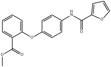 METHYL 2-(4-[(2-FURYLCARBONYL)AMINO]PHENOXY)BENZENECARBOXYLATE Struktur