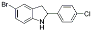 5-BROMO-2-(4-CHLORO-PHENYL)-2,3-DIHYDRO-1H-INDOLE Struktur