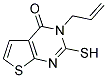 3-ALLYL-2-MERCAPTOTHIENO[2,3-D]PYRIMIDIN-4(3H)-ONE Struktur