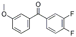 3,4-DIFLUORO-3'-METHOXYBENZOPHENONE Struktur