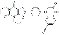 8-[4-[((4-CYANOPHENYL)CARBAMOYLMETHYL)OXY]PHENYL]-1,3-DI(N-PROPYL)XANTHINE Struktur