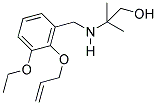 2-([2-(ALLYLOXY)-3-ETHOXYBENZYL]AMINO)-2-METHYLPROPAN-1-OL Struktur