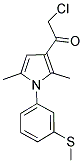 2-CHLORO-1-[2,5-DIMETHYL-1-[3-(METHYLTHIO)PHENYL]-1H-PYRROL-3-YL]ETHANONE Struktur