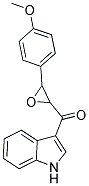 1H-INDOL-3-YL[3-(4-METHOXYPHENYL)OXIRAN-2-YL]METHANONE Struktur