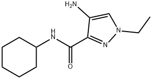 4-AMINO-1-ETHYL-1 H-PYRAZOLE-3-CARBOXYLIC ACID CYCLOHEXYLAMIDE Struktur