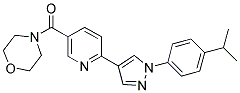 (6-[1-(4-ISOPROPYL-PHENYL)-1H-PYRAZOL-4-YL]-PYRIDIN-3-YL)-MORPHOLIN-4-YL-METHANONE Struktur