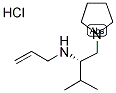 (S)-1-PYRROLIDIN-2-ISOPROPYL-2-N-ALLYL-AMINO-ETHANE HYDROCHLORIDE Struktur