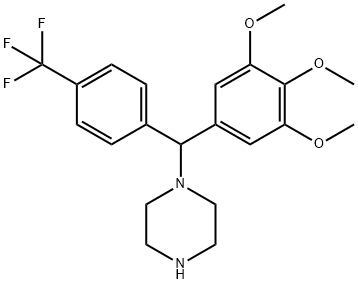 1-[[4-(TRIFLUOROMETHYL)PHENYL](3,4,5-TRIMETHOXYPHENYL)METHYL]PIPERAZINE price.