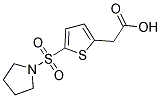 [5-(PYRROLIDIN-1-YLSULFONYL)THIEN-2-YL]ACETIC ACID Struktur