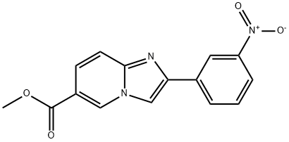 METHYL 2-(3-NITROPHENYL)IMIDAZO[1,2-A]PYRIDINE-6-CARBOXYLATE Struktur