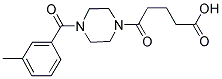 5-[4-(3-METHYLBENZOYL)PIPERAZIN-1-YL]-5-OXOPENTANOIC ACID Struktur