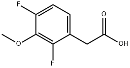 2,4-DIFLUORO-3-METHOXYPHENYLACETIC ACID Struktur