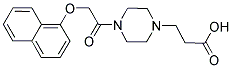 3-(4-[(1-NAPHTHYLOXY)ACETYL]PIPERAZIN-1-YL)PROPANOIC ACID Struktur