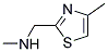 METHYL-(4-METHYL-THIAZOL-2-YLMETHYL)-AMINE Struktur