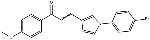 (E)-3-[1-(4-BROMOPHENYL)-1H-PYRROL-3-YL]-1-(4-METHOXYPHENYL)-2-PROPEN-1-ONE Struktur