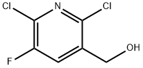 2,6-DICHLORO-5-FLUORO-3-(HYDROXYMETHYL)PYRIDINE Struktur