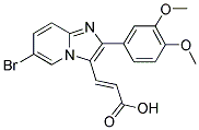 3-[6-BROMO-2-(3,4-DIMETHOXY-PHENYL)-IMIDAZO-[1,2-A]PYRIDIN-3-YL]-ACRYLIC ACID Struktur