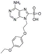 6-AMINO-9-[2-(4-ETHOXYPHENOXY)ETHYL]-9H-PURINE-8-SULFONIC ACID Struktur