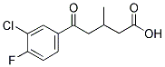 5-(3-CHLORO-4-FLUOROPHENYL)-3-METHYL-5-OXOVALERIC ACID Struktur