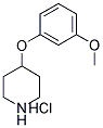 4-(3-METHOXYPHENOXY)PIPERIDINE HYDROCHLORIDE Struktur