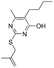 5-BUTYL-6-METHYL-2-[(2-METHYLPROP-2-ENYL)THIO]PYRIMIDIN-4-OL Struktur