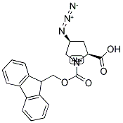 (2S,4S)-FMOC-GAMMA-AZIDOPROLINE Struktur