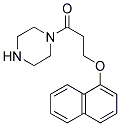 3-(NAPHTHALEN-1-YLOXY)-1-PIPERAZIN-1-YL-PROPAN-1-ONE Struktur