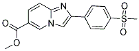 METHYL 2-[4-(METHYLSULFONYL)PHENYL]IMIDAZO[1,2-A]PYRIDINE-6-CARBOXYLATE Struktur