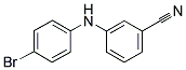 3-(4-BROMO-PHENYLAMINO)-BENZONITRILE Struktur