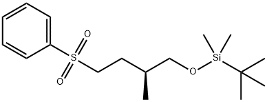 (3S)-4-([TERT-BUTYL(DIMETHYL)SILYL]OXY)-3-METHYLBUTYL PHENYL SULFONE Struktur