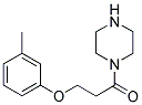 1-PIPERAZIN-1-YL-3-M-TOLYLOXY-PROPAN-1-ONE Struktur