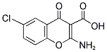 2-AMINO-6-CHLORO-4-OXO-4H-CHROMENE-3-CARBOXYLIC ACID Struktur