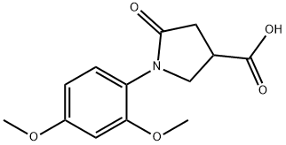 1-(2,4-DIMETHOXYPHENYL)-5-OXOPYRROLIDINE-3-CARBOXYLIC ACID Struktur