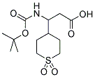 3-TERT-BUTOXYCARBONYLAMINO-3-(1,1-DIOXO-HEXAHYDRO-THIOPYRAN-4-YL)-PROPIONIC ACID Struktur