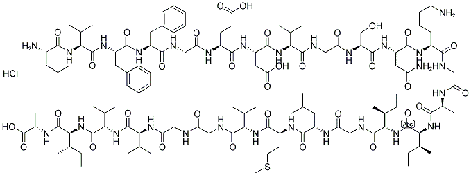 BETA-AMYLOID (17-42), HCL Struktur