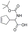 TERT-BUTOXYCARBONYLAMINO-CYCLOPENT-3-ENYL-ACETIC ACID Struktur