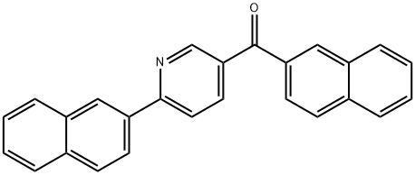 2-NAPHTHYL[6-(2-NAPHTHYL)-3-PYRIDINYL]METHANONE Struktur