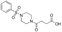 4-OXO-4-[4-(PHENYLSULFONYL)PIPERAZIN-1-YL]BUTANOIC ACID Struktur