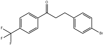 3-(4-BROMOPHENYL)-4'-TRIFLUOROMETHYLPROPIOPHENONE Struktur